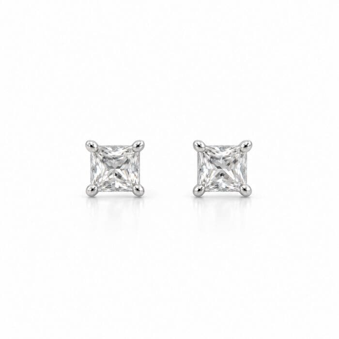 by Bonells sølv Solitaire øreringe - PC4