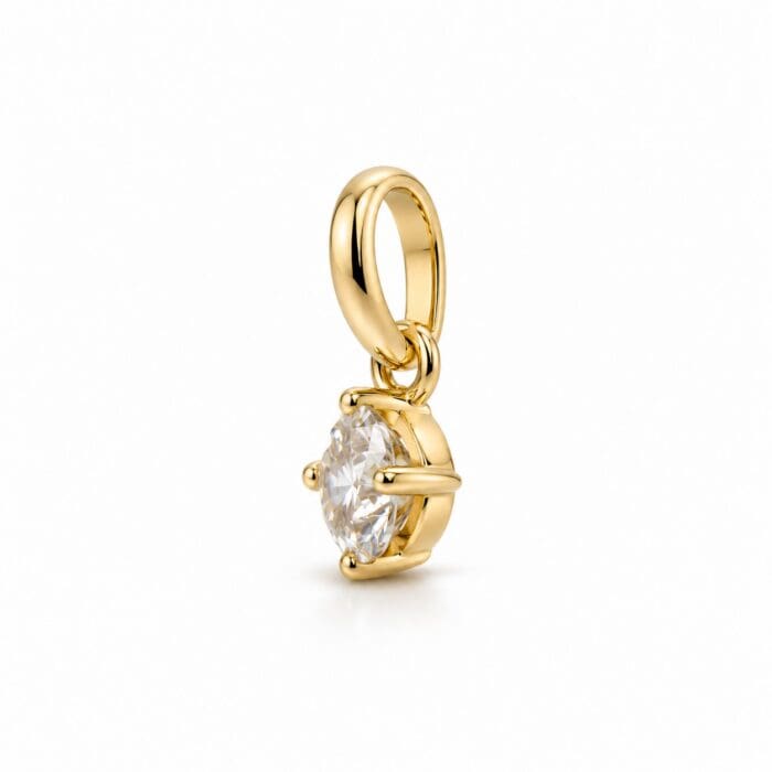Alternative view of by Bonells 8kt 5,5mm Solitaire vedhæng - 82848364