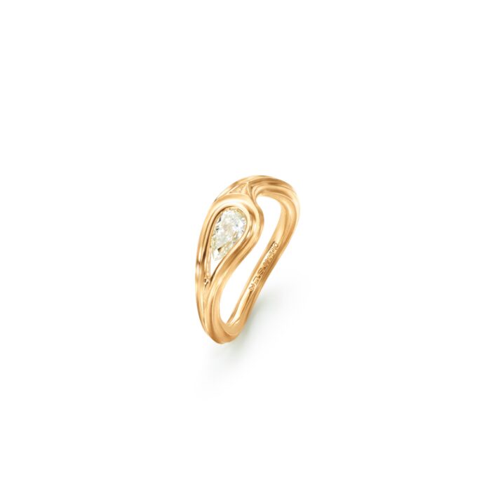 OLE LYNGGAARD COPENHAGEN Ocean Drops solitaire ring - A3283-401